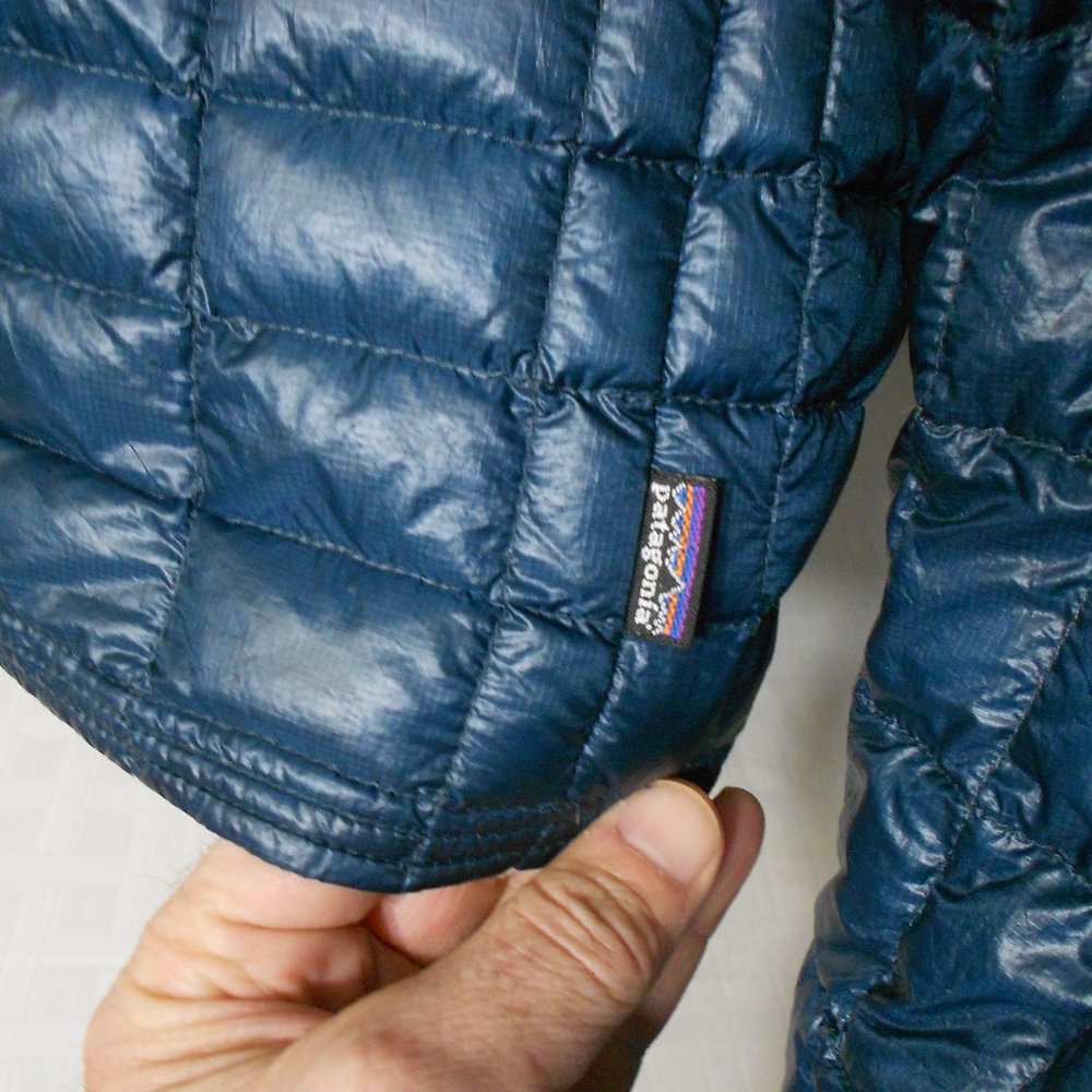 Patagonia Blue Puffer Pullover 1/2 Zip Jacket Mens Sz. XL GOOSE DOWN ULTRA LIGHT - Picture 4 of 15